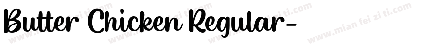Butter Chicken Regular字体转换